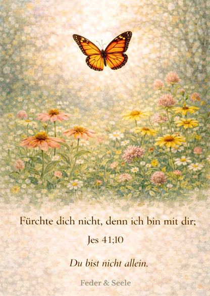 Feder & Seele - Glaubensimpulskarten - Dein stiller Begleiter (15 Herzensbotschaften |  PDF-Download)