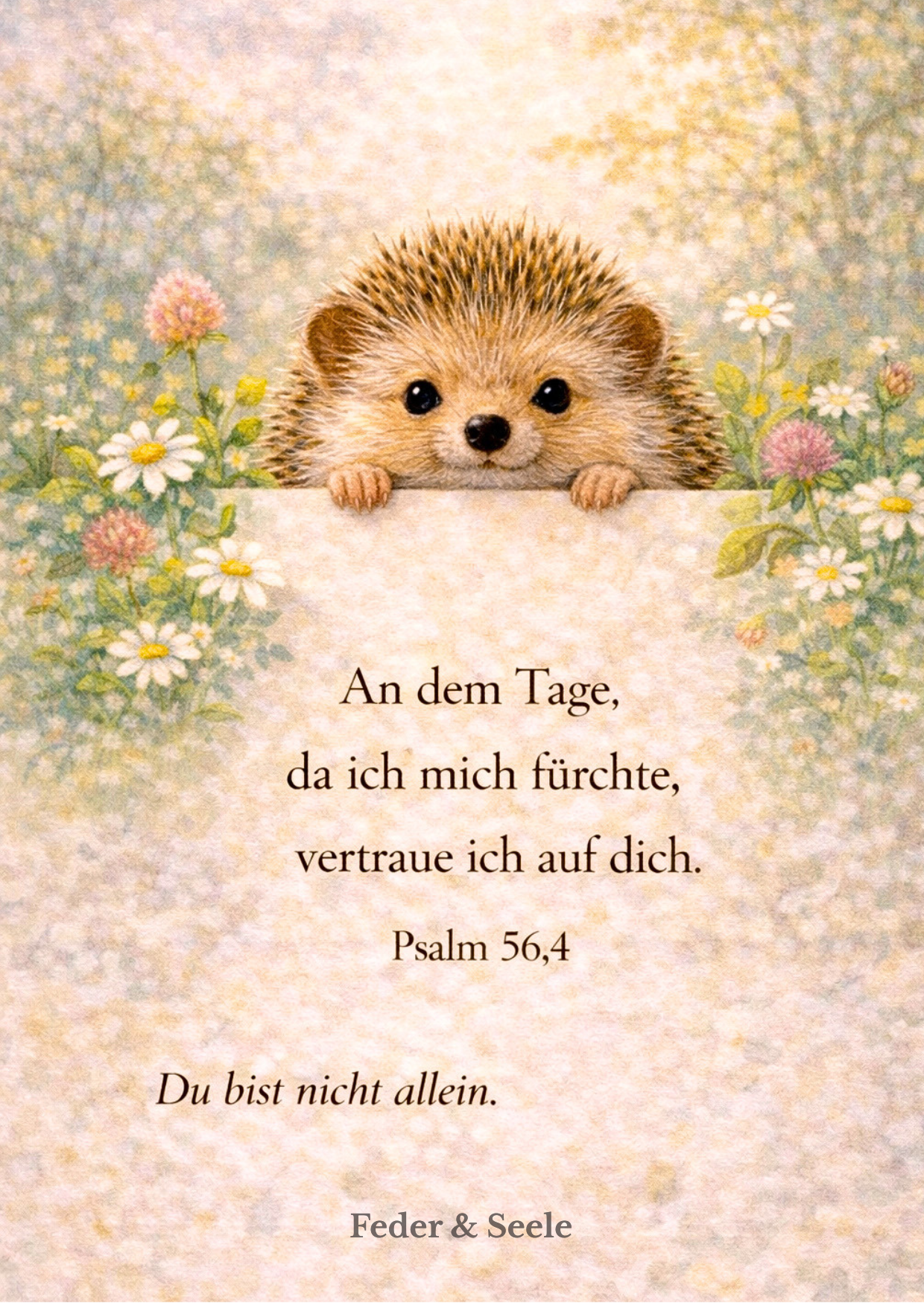 Feder & Seele - Glaubensimpulskarten - Dein stiller Begleiter (15 Herzensbotschaften |  PDF-Download)