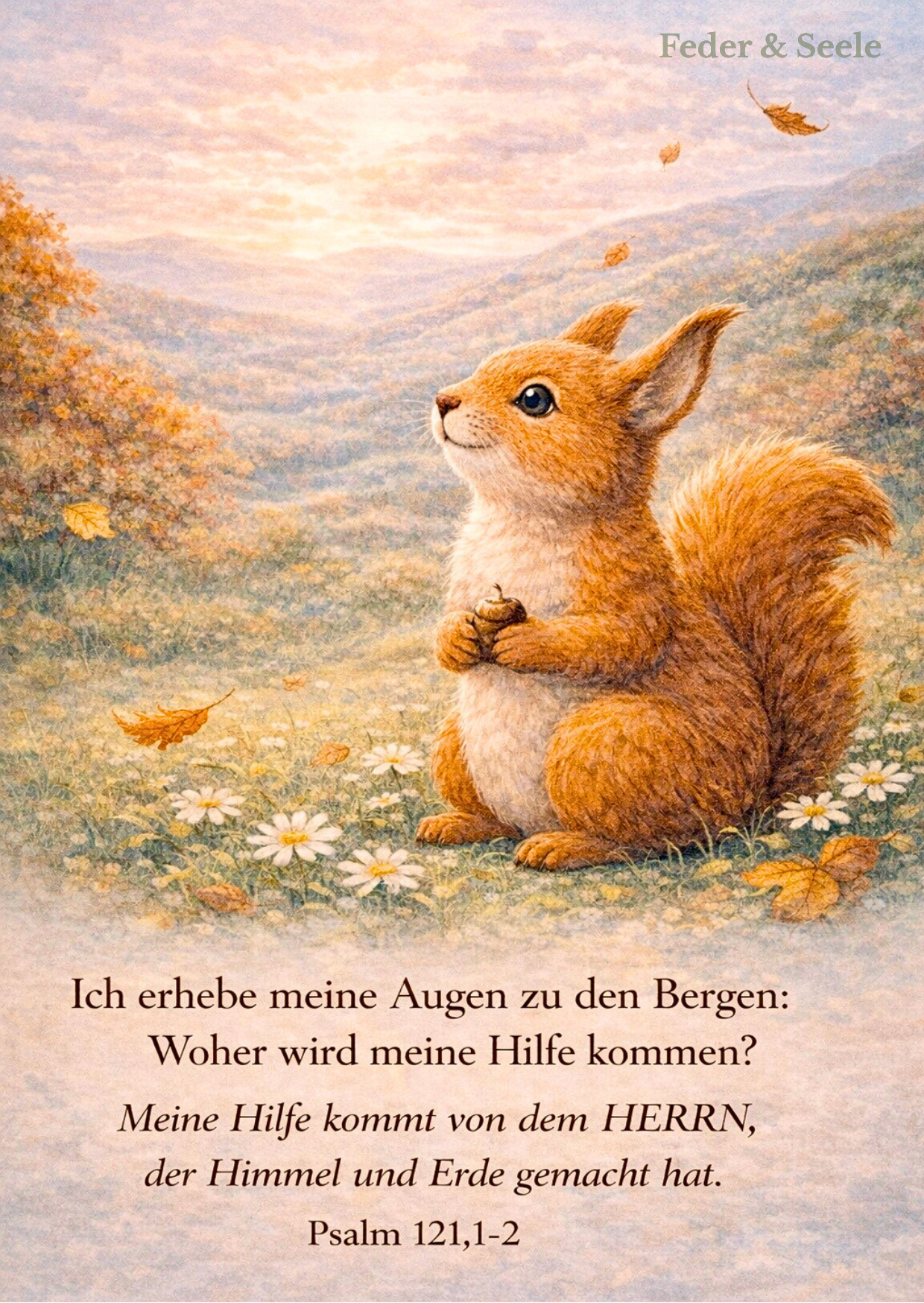 Feder & Seele - Glaubensimpulskarten - Dein stiller Begleiter (15 Herzensbotschaften |  PDF-Download)