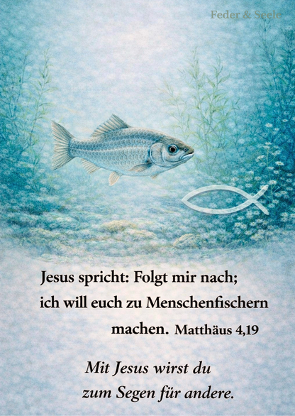 Feder & Seele - Glaubensimpulskarten - Dein stiller Begleiter (15 Herzensbotschaften |  PDF-Download)