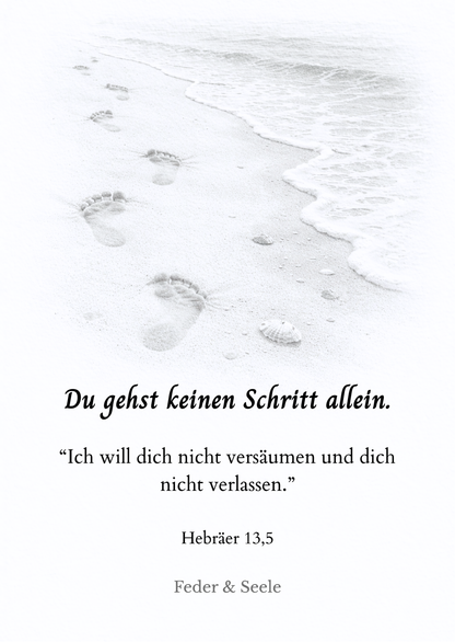Feder & Seele - Haltkarten-Set Vol. 2 (10 Gottes Zusagen |  PDF-Download)