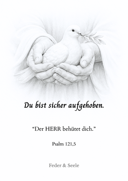 Feder & Seele - Haltkarten-Set Vol. 2 (10 Gottes Zusagen |  PDF-Download)