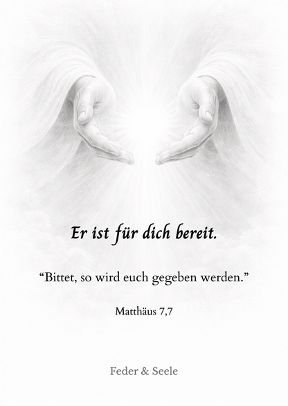 Feder & Seele - Haltkarten-Set Vol. 1 (10 Gottes Zusagen |  PDF-Download)