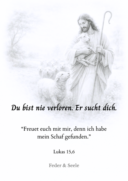 Feder & Seele - Haltkarten-Set Vol. 2 (10 Gottes Zusagen |  PDF-Download)