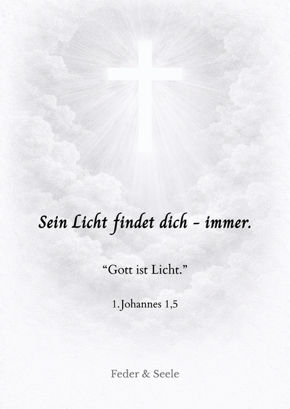 Feder & Seele - Haltkarten-Set Vol. 1 (10 Gottes Zusagen |  PDF-Download)