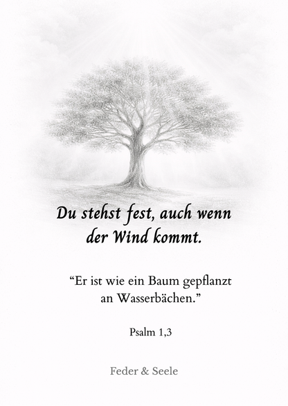 Feder & Seele - Haltkarten-Set Vol. 1 (10 Gottes Zusagen |  PDF-Download)