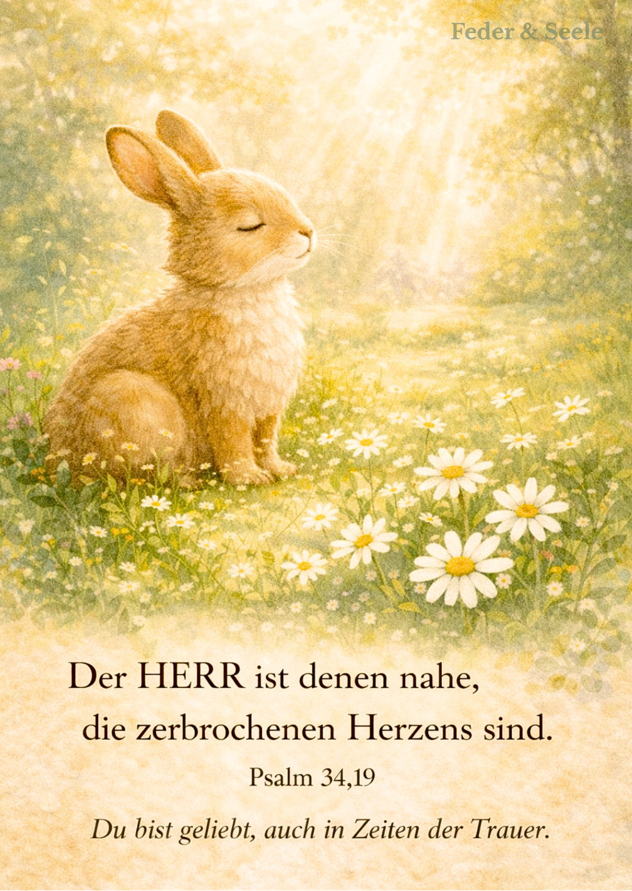 Feder & Seele - Glaubensimpulskarten - Dein stiller Begleiter (15 Herzensbotschaften |  PDF-Download)