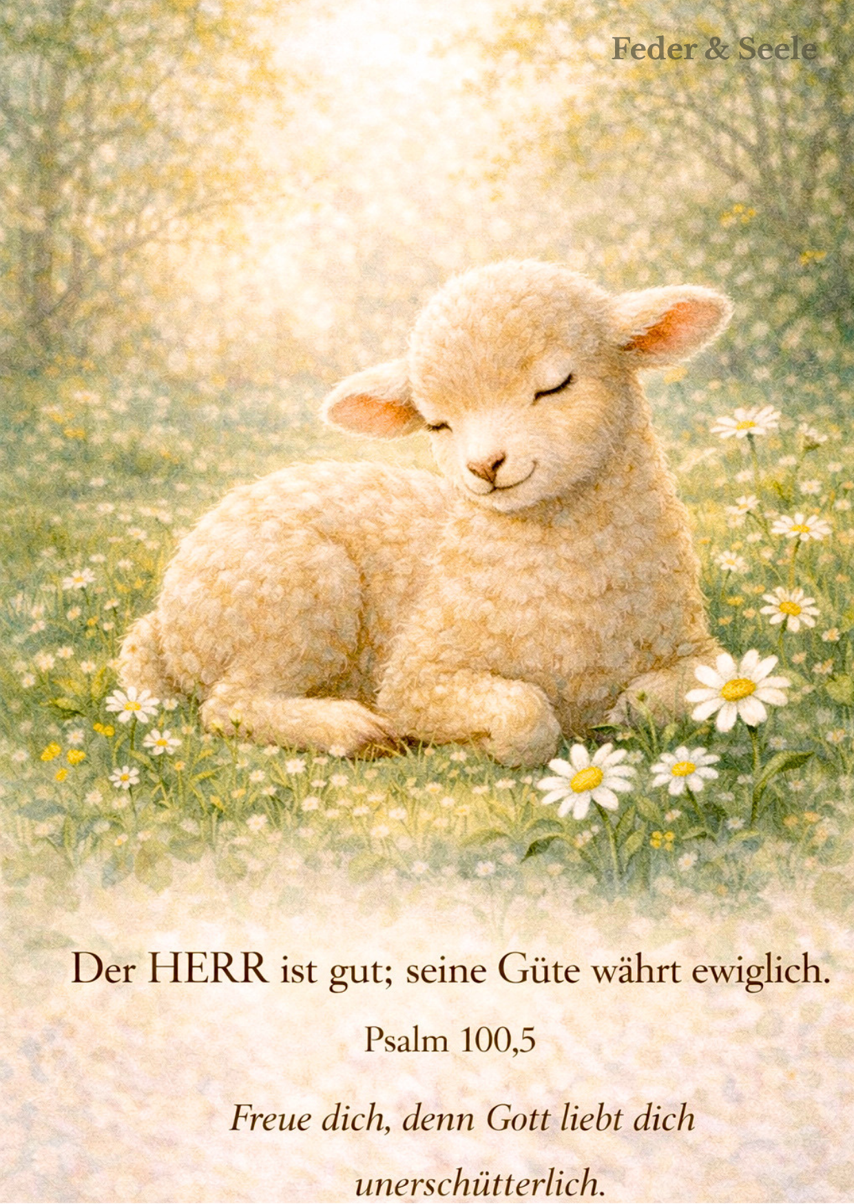Feder & Seele - Glaubensimpulskarten - Dein stiller Begleiter (15 Herzensbotschaften |  PDF-Download)