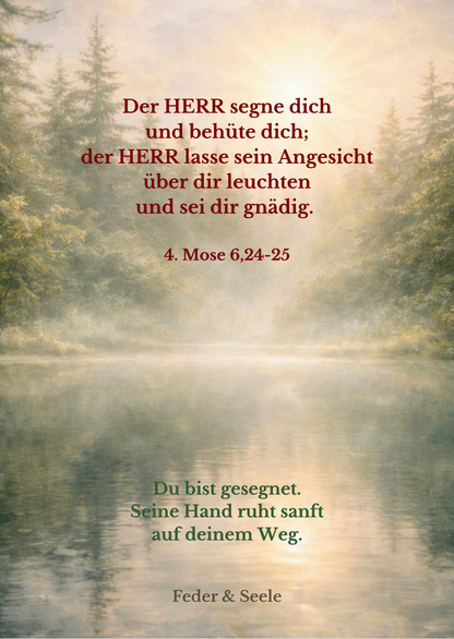 Feder & Seele - Lichtkarten-Set (10 Zusagen |  PDF-Download)