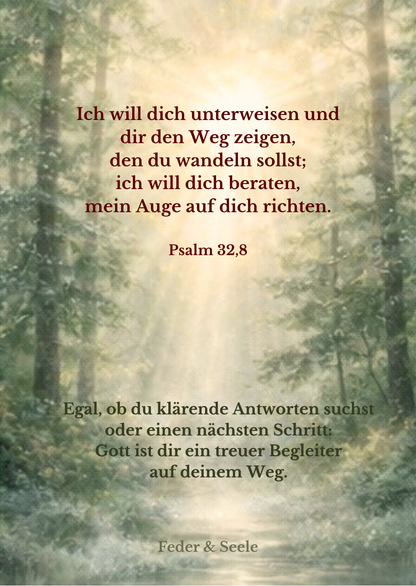 Feder & Seele - Lichtkarten-Set (10 Zusagen |  PDF-Download)