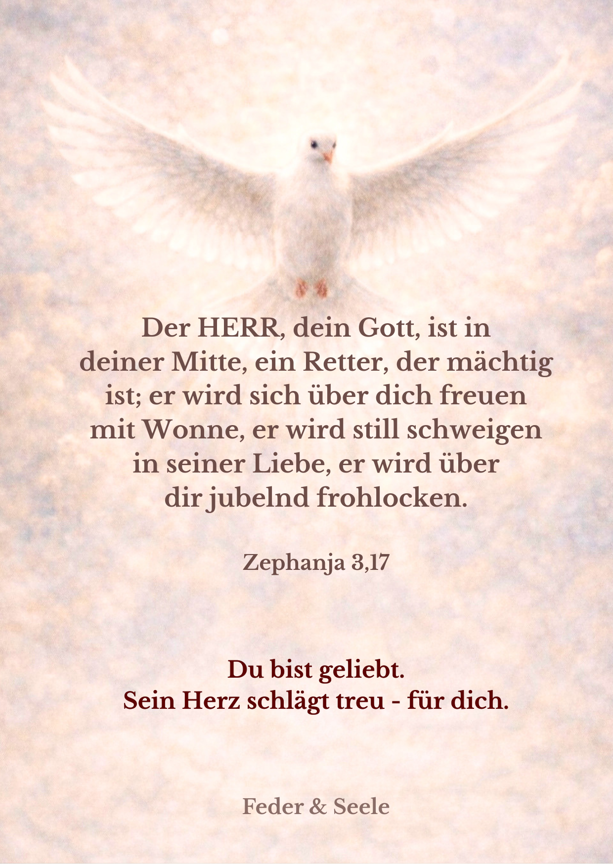 Feder & Seele - Lichtkarten-Set (10 Zusagen |  PDF-Download)