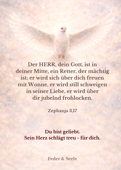 Feder & Seele - Lichtkarten-Set (10 Zusagen |  PDF-Download)