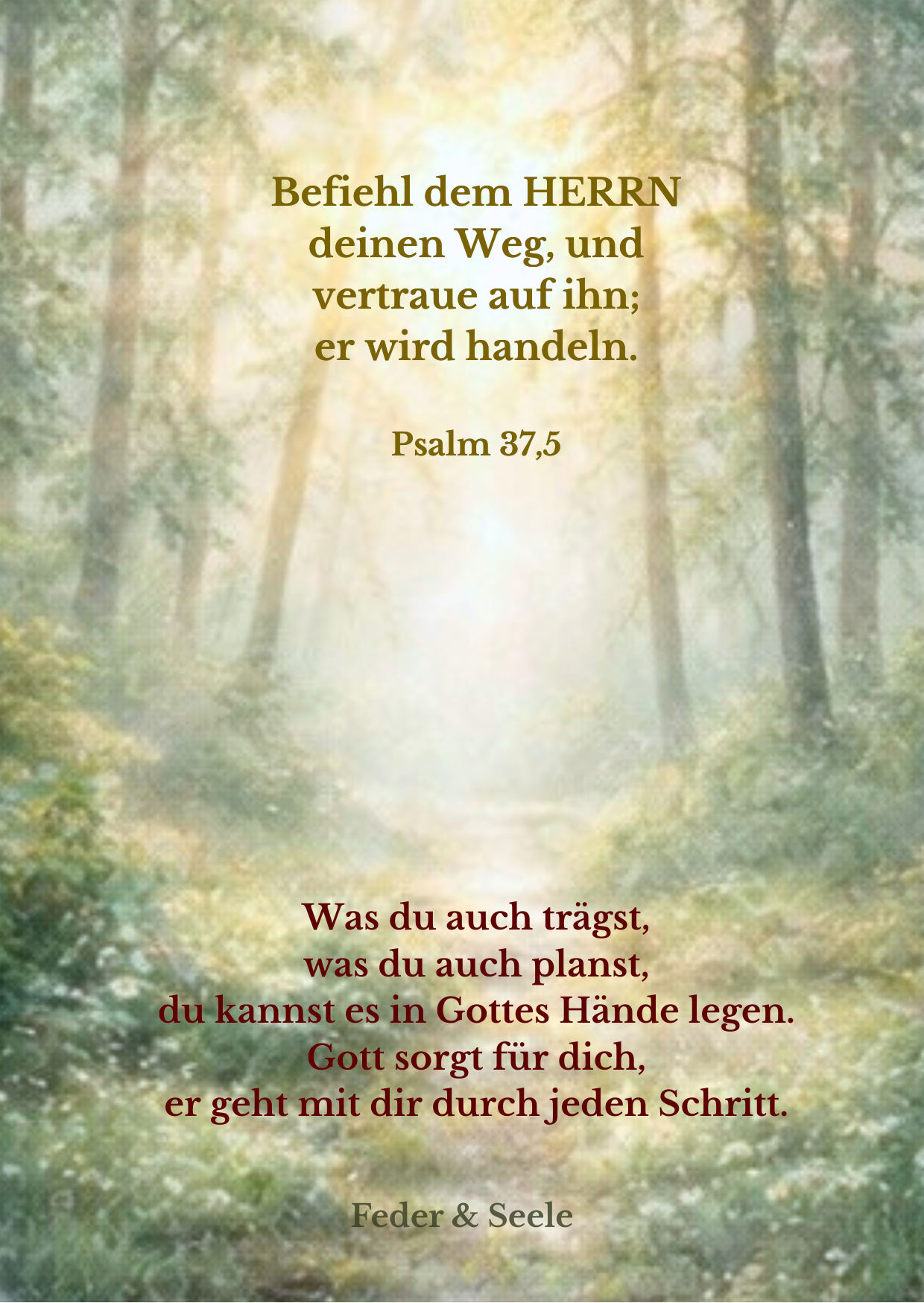 Feder & Seele - Lichtkarten-Set (10 Zusagen |  PDF-Download)
