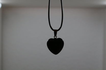 Kette - Obsidianherz