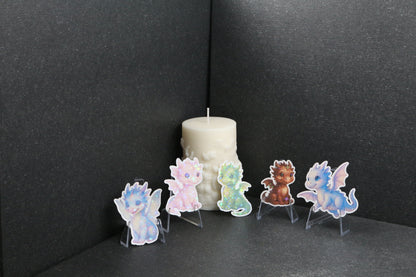 Sticker oder Lesezeichen "Drachenfeder"