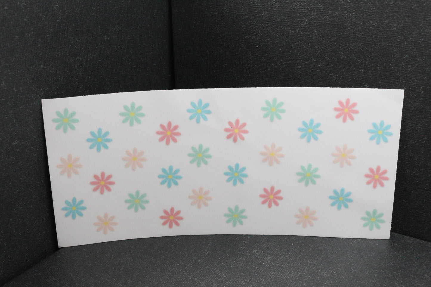 Vinylaufkleber "Flowers" - Einzelkauf für Trinkgefäße