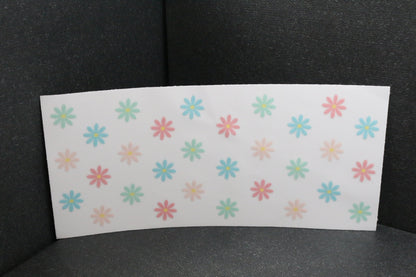 Vinylaufkleber "Flowers" - Einzelkauf für Trinkgefäße