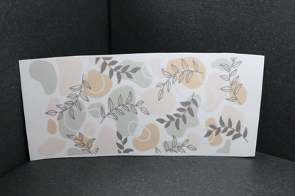 Vinylaufkleber "Flowers" - Einzelkauf für Trinkgefäße