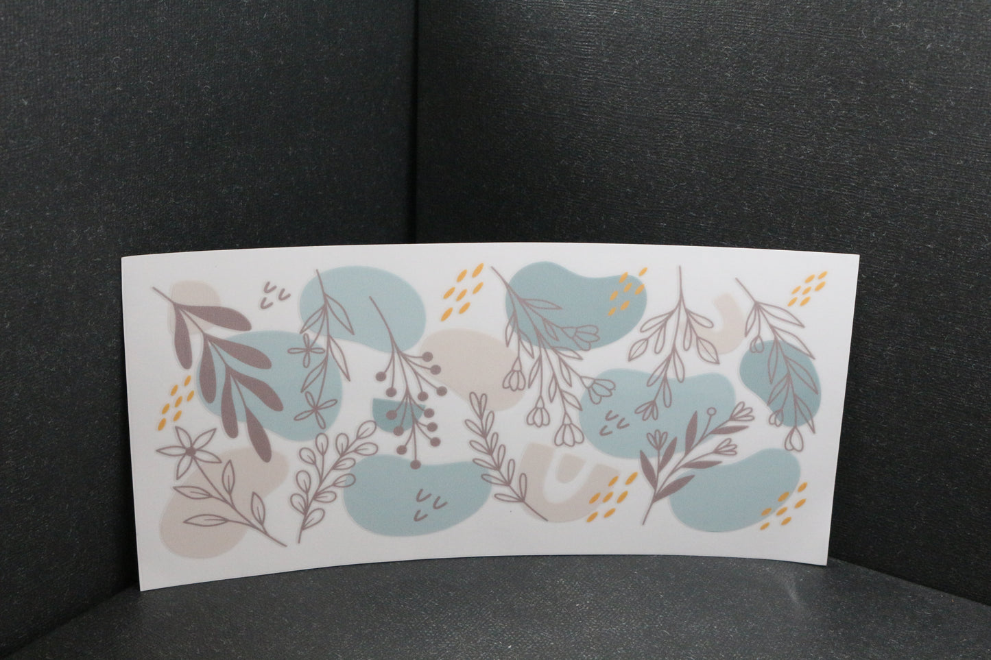 Vinylaufkleber "Flowers" - Einzelkauf für Trinkgefäße