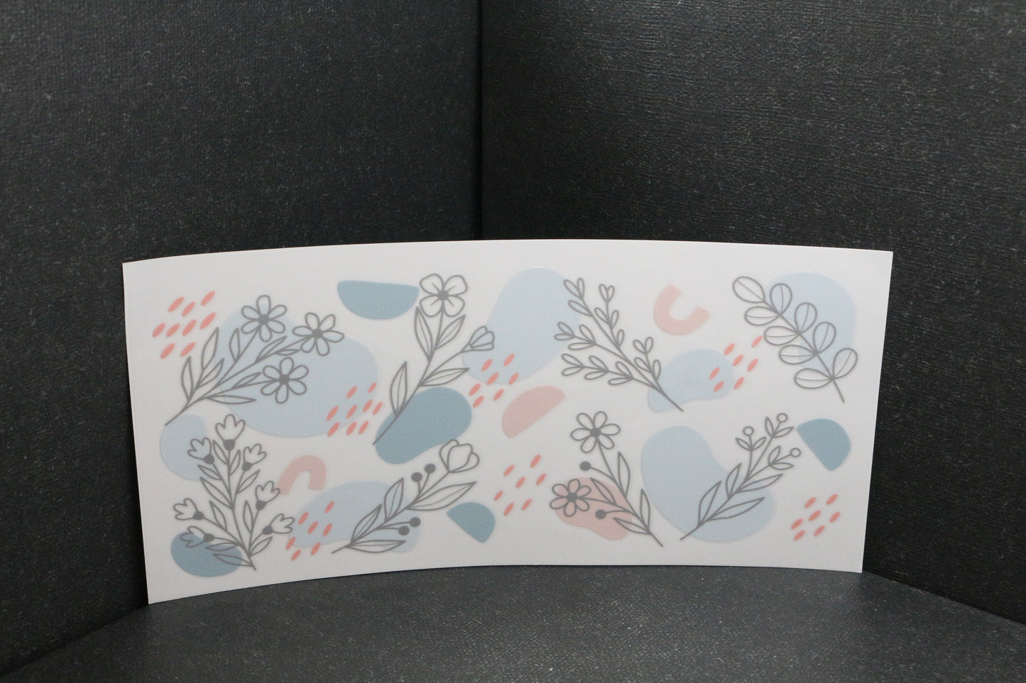 Vinylaufkleber "Flowers" - Einzelkauf für Trinkgefäße