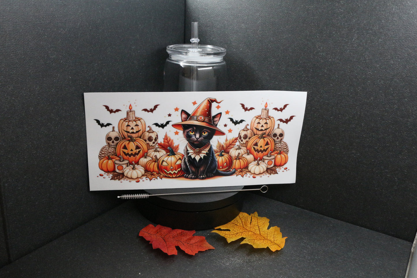 Trinkbecher  "Halloween-Cats" - Kunststoff