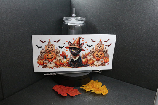 Trinkbecher  "Halloween-Cats" - Kunststoff
