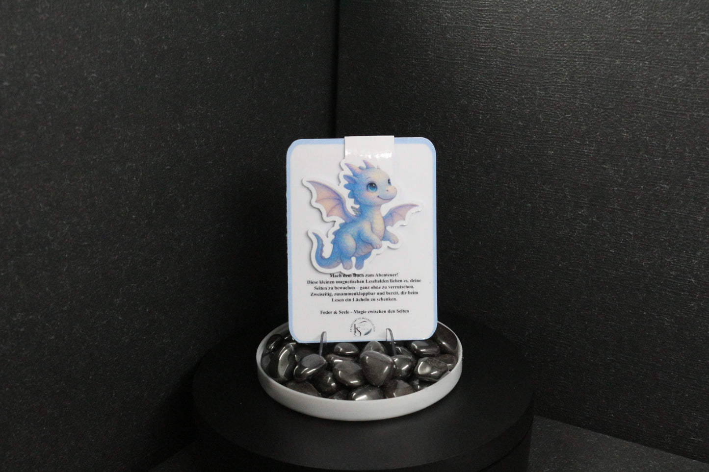 Sticker oder Lesezeichen "Drachenfeder"