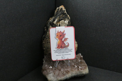 Sticker oder Lesezeichen "Drachenfeder"