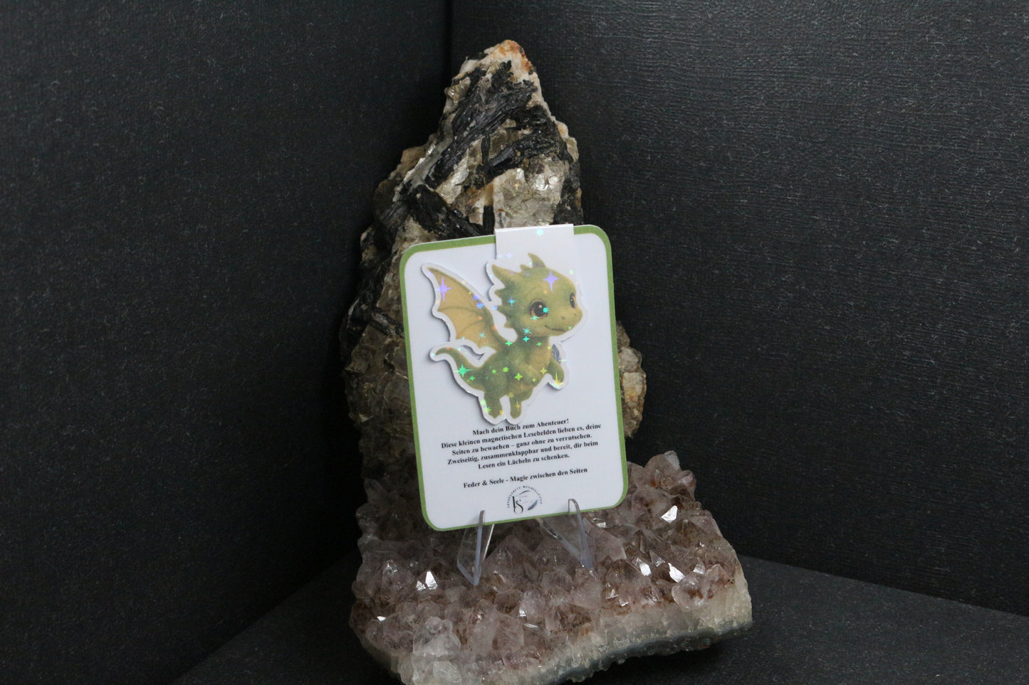 Sticker oder Lesezeichen "Drachenfeder"