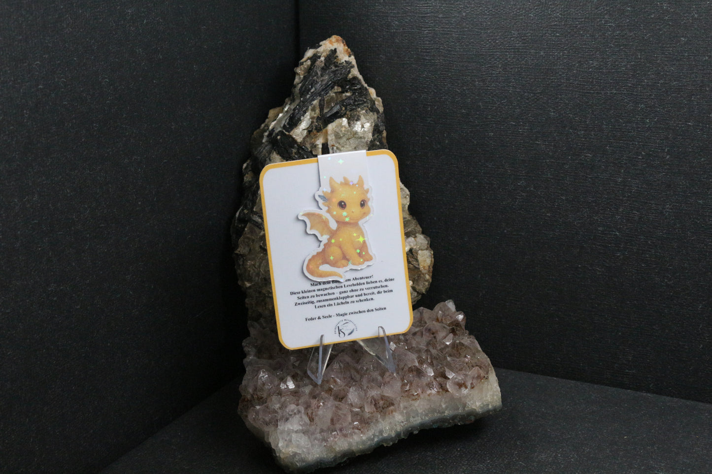 Sticker oder Lesezeichen "Drachenfeder"