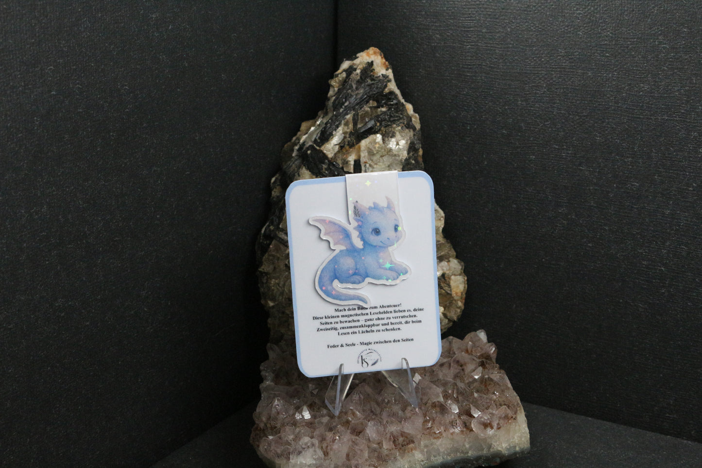 Sticker oder Lesezeichen "Drachenfeder"
