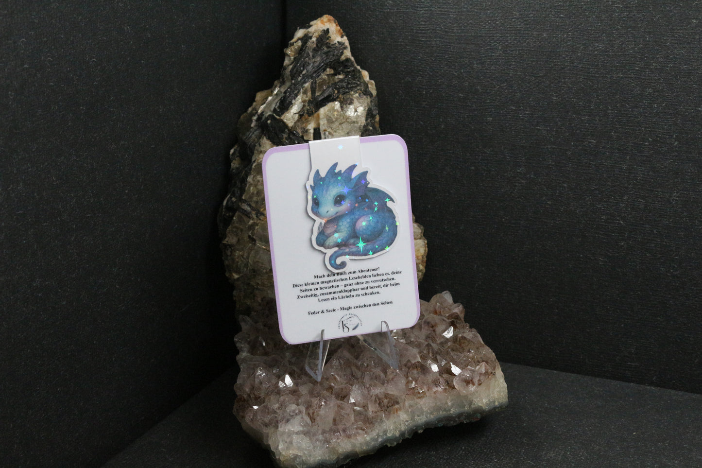 Sticker oder Lesezeichen "Drachenfeder"