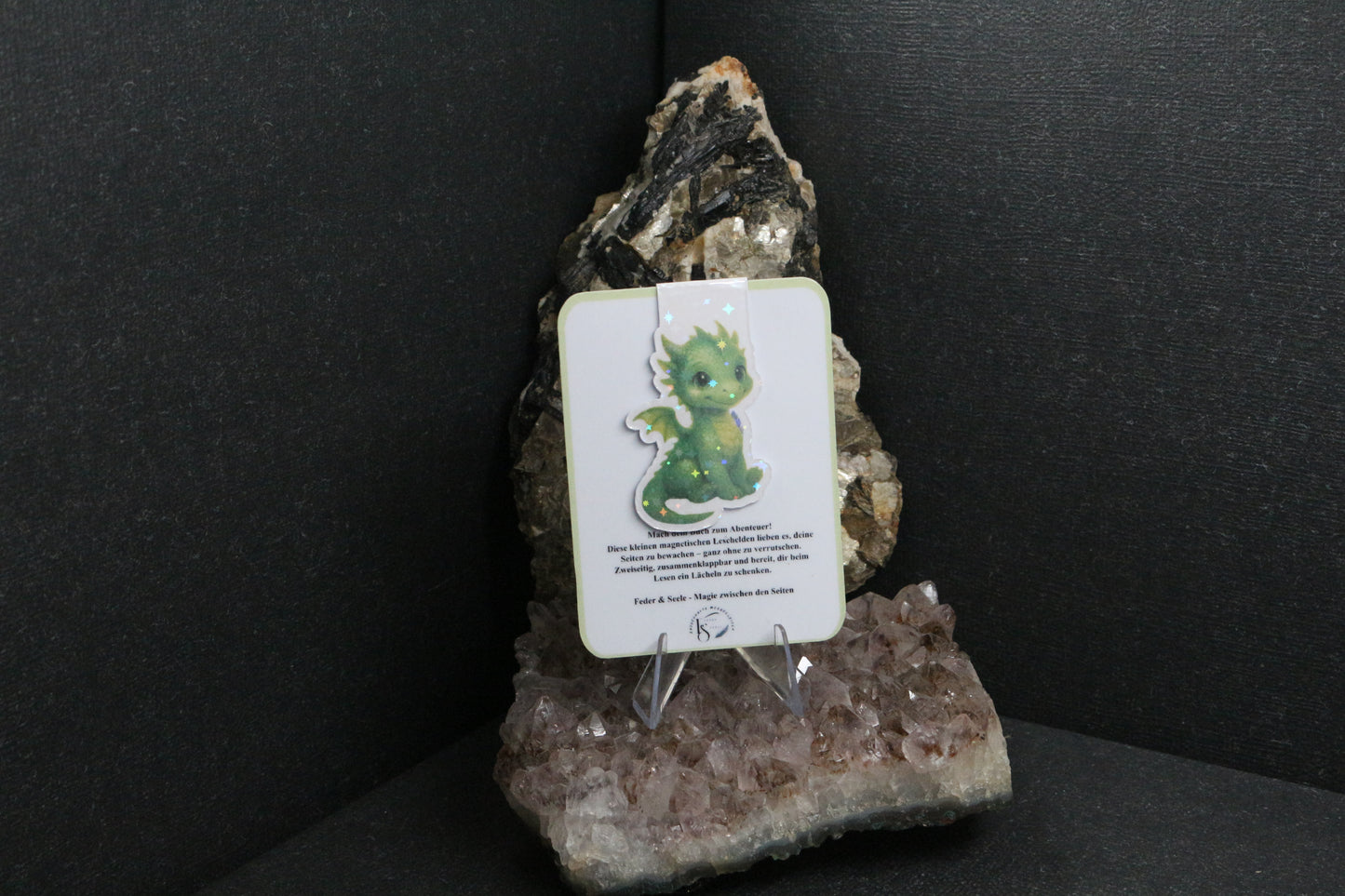 Sticker oder Lesezeichen "Drachenfeder"