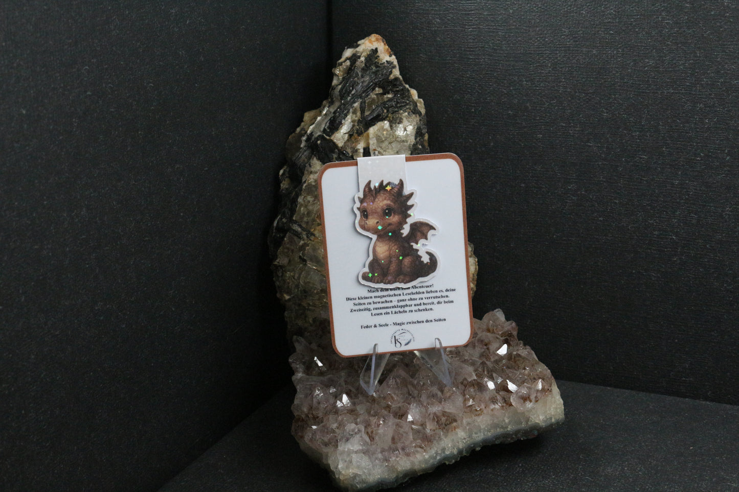 Sticker oder Lesezeichen "Drachenfeder"