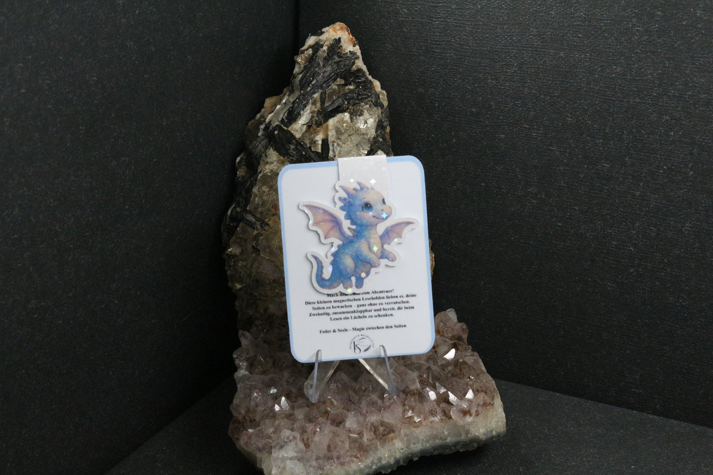 Sticker oder Lesezeichen "Drachenfeder"