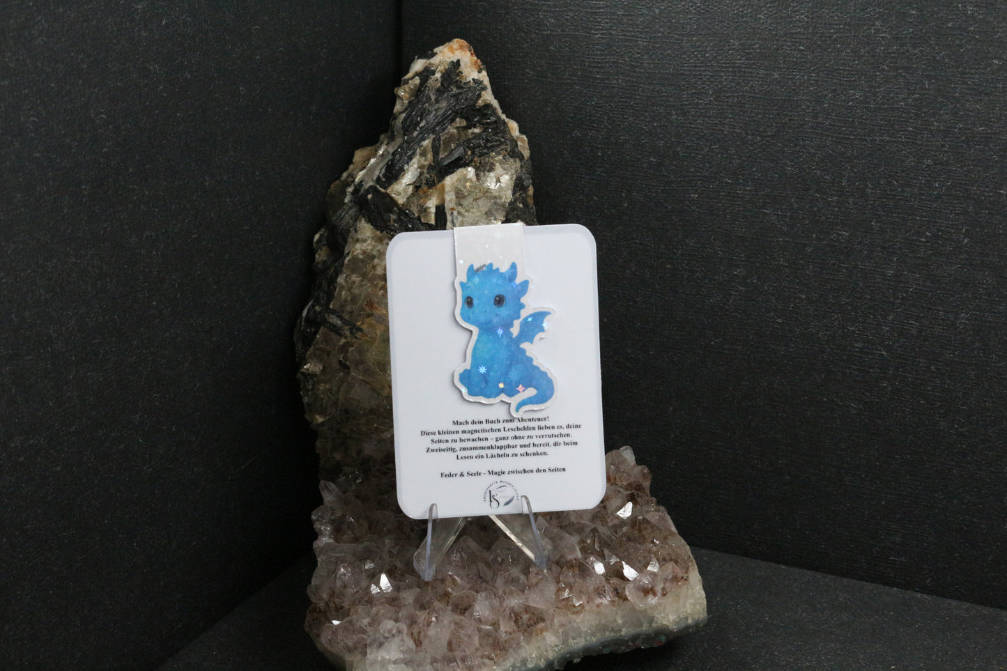 Sticker oder Lesezeichen "Drachenfeder"