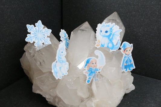 Sticker-Set "Winterfeder"